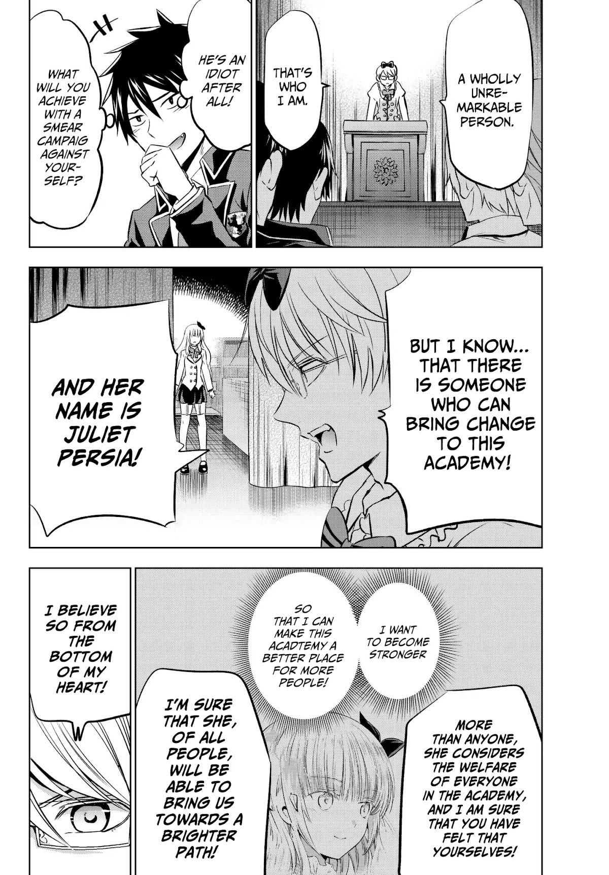 Kishuku Gakkou no Juliet Chapter 80 page 14 - Chapter 80: Romio and the Student Election Assembly (Part I)