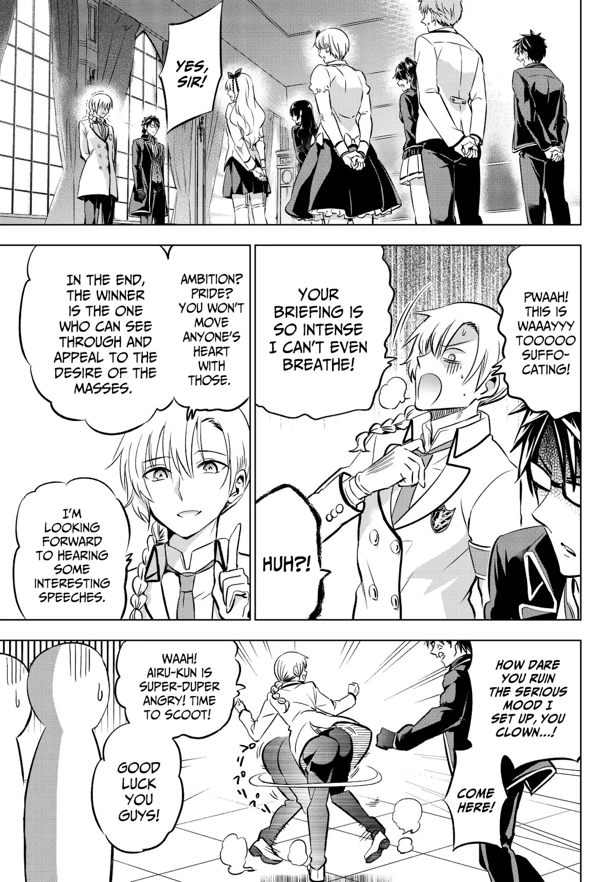 Kishuku Gakkou no Juliet Chapter 80 page 3 - Chapter 80: Romio and the Student Election Assembly (Part I)