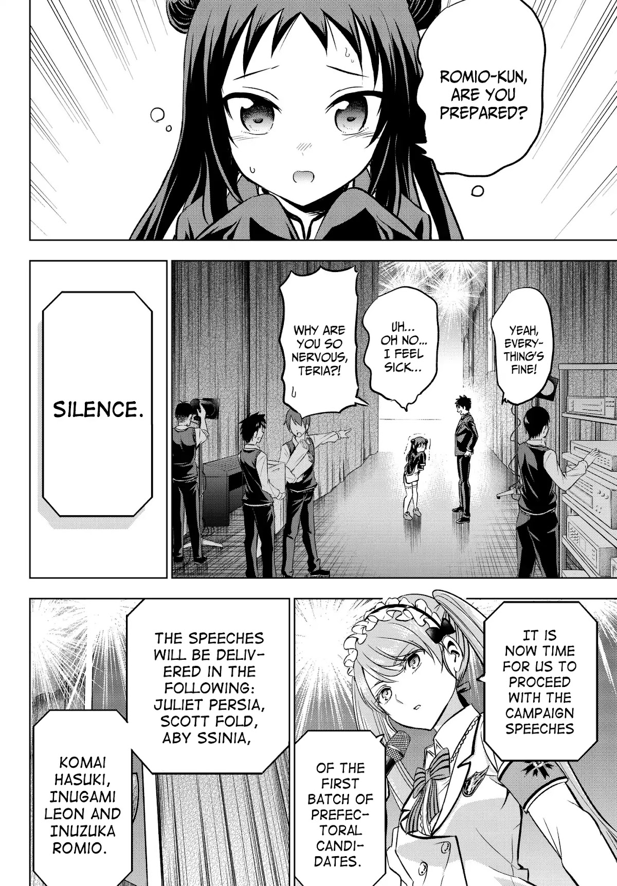 Kishuku Gakkou no Juliet Chapter 80 page 8 - Chapter 80: Romio and the Student Election Assembly (Part I)