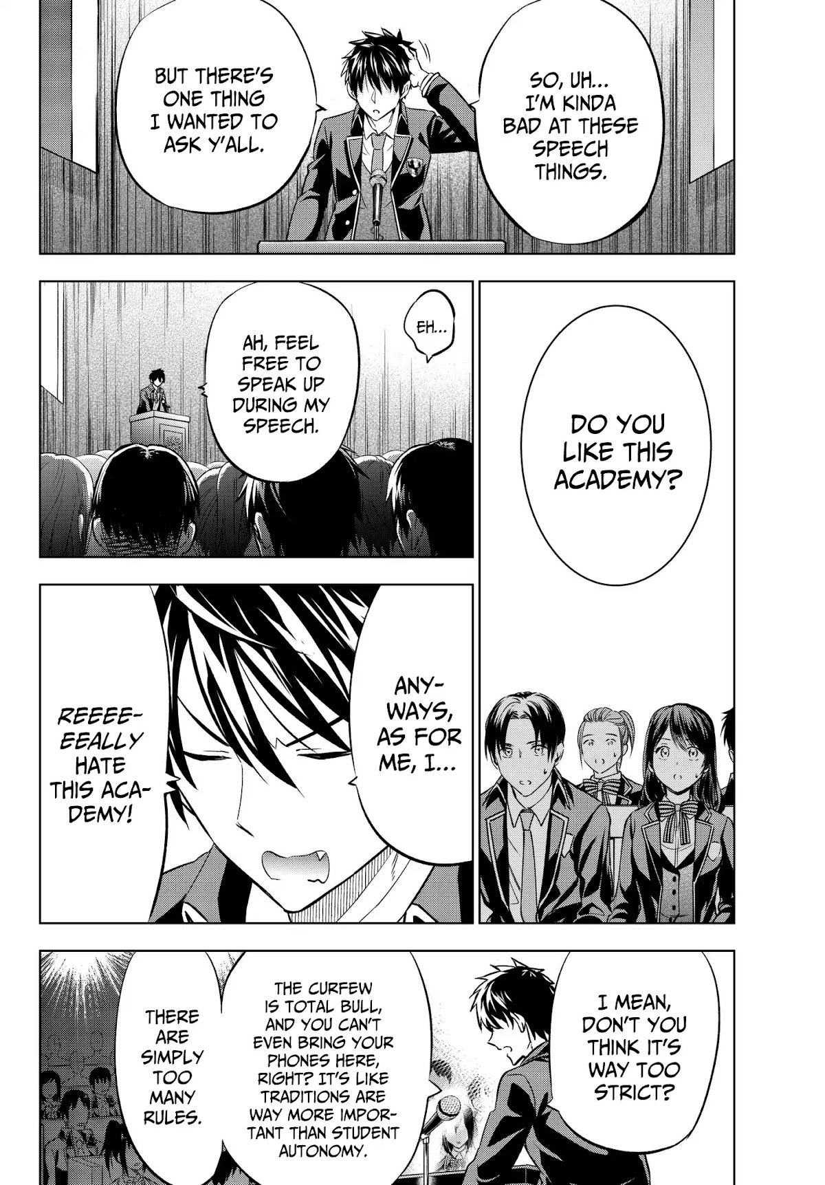 Kishuku Gakkou no Juliet Chapter 81 page 14 - Chapter 81: Romio and the Student Election Assembly (Part II)