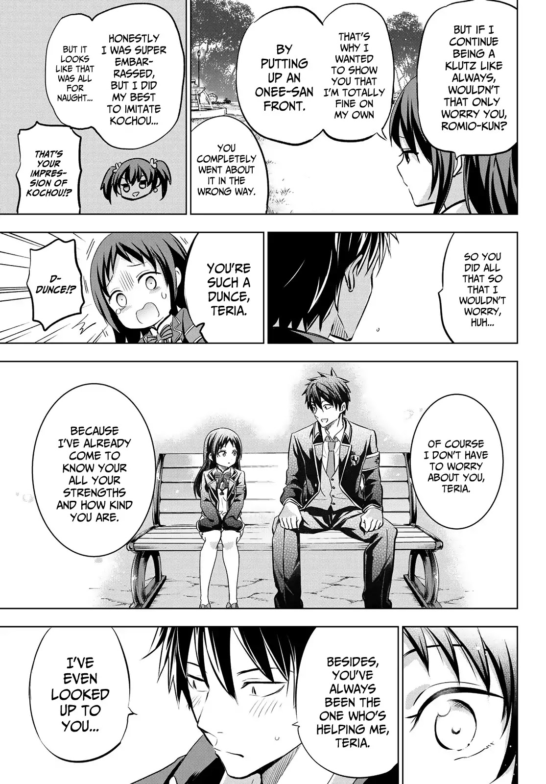 Kishuku Gakkou no Juliet Chapter 97 page 17 - Chapter 97: Romio, Teria and a Certain Conclusion