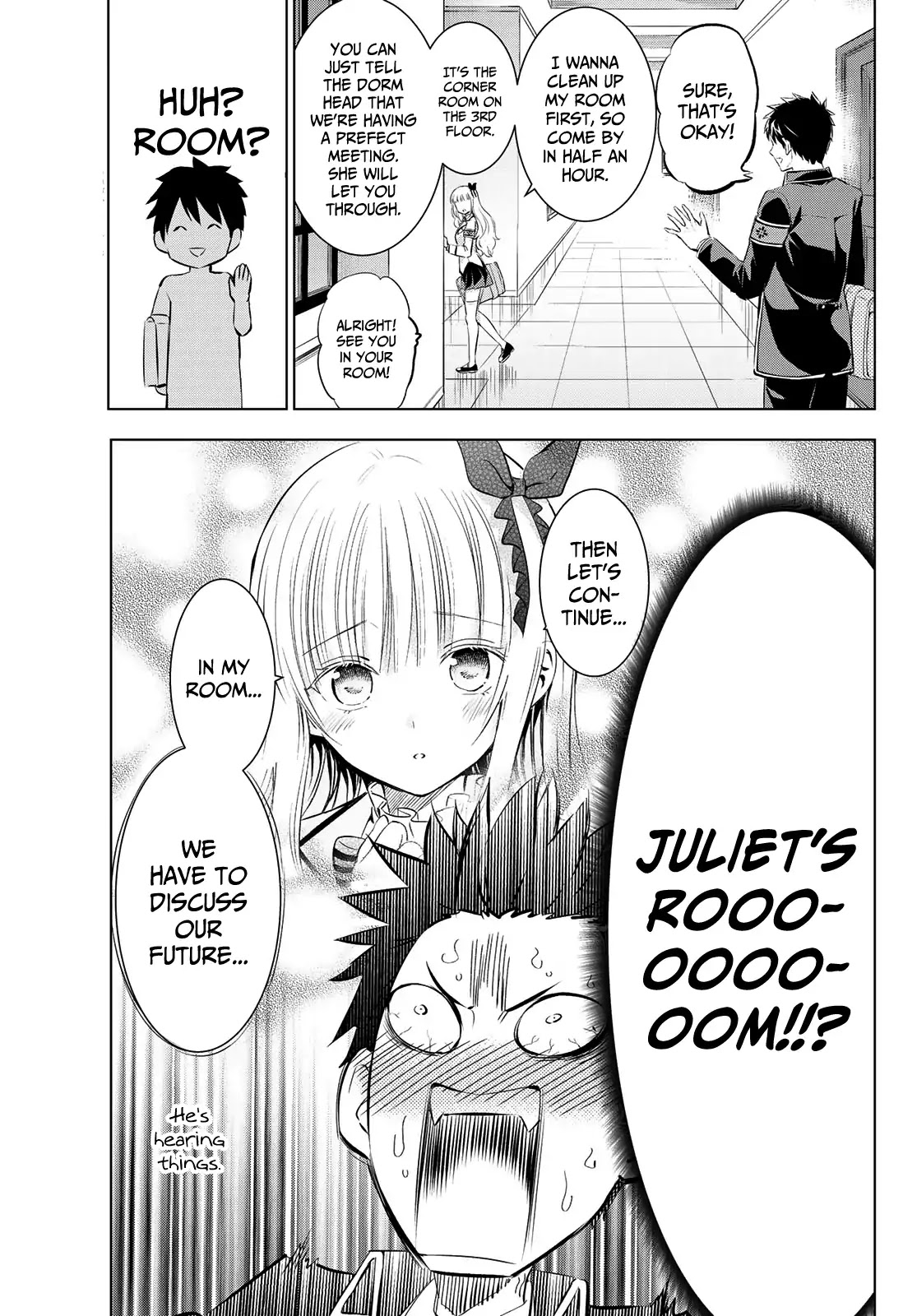 Kishuku Gakkou no Juliet Chapter 98 page 3 - Chapter 98: Romio and Juliet's Room