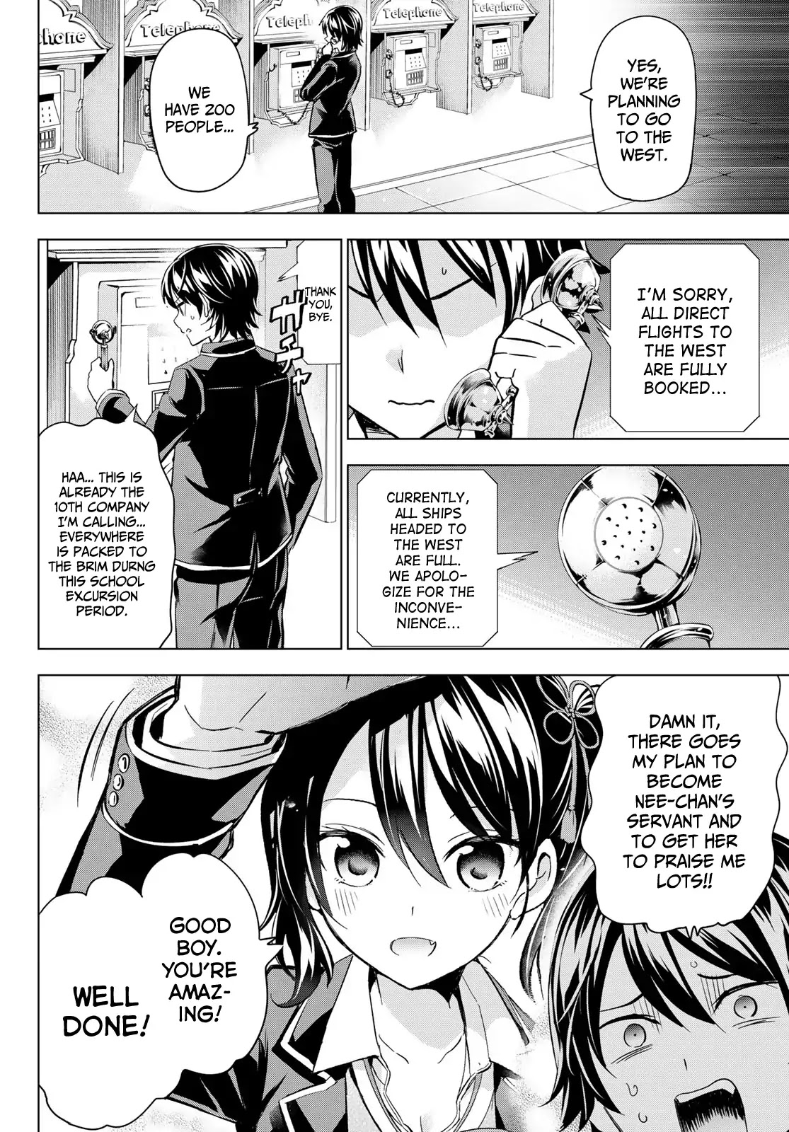 Kishuku Gakkou no Juliet Chapter 99 page 12 - Chapter 99: Romio and the Servant Wars