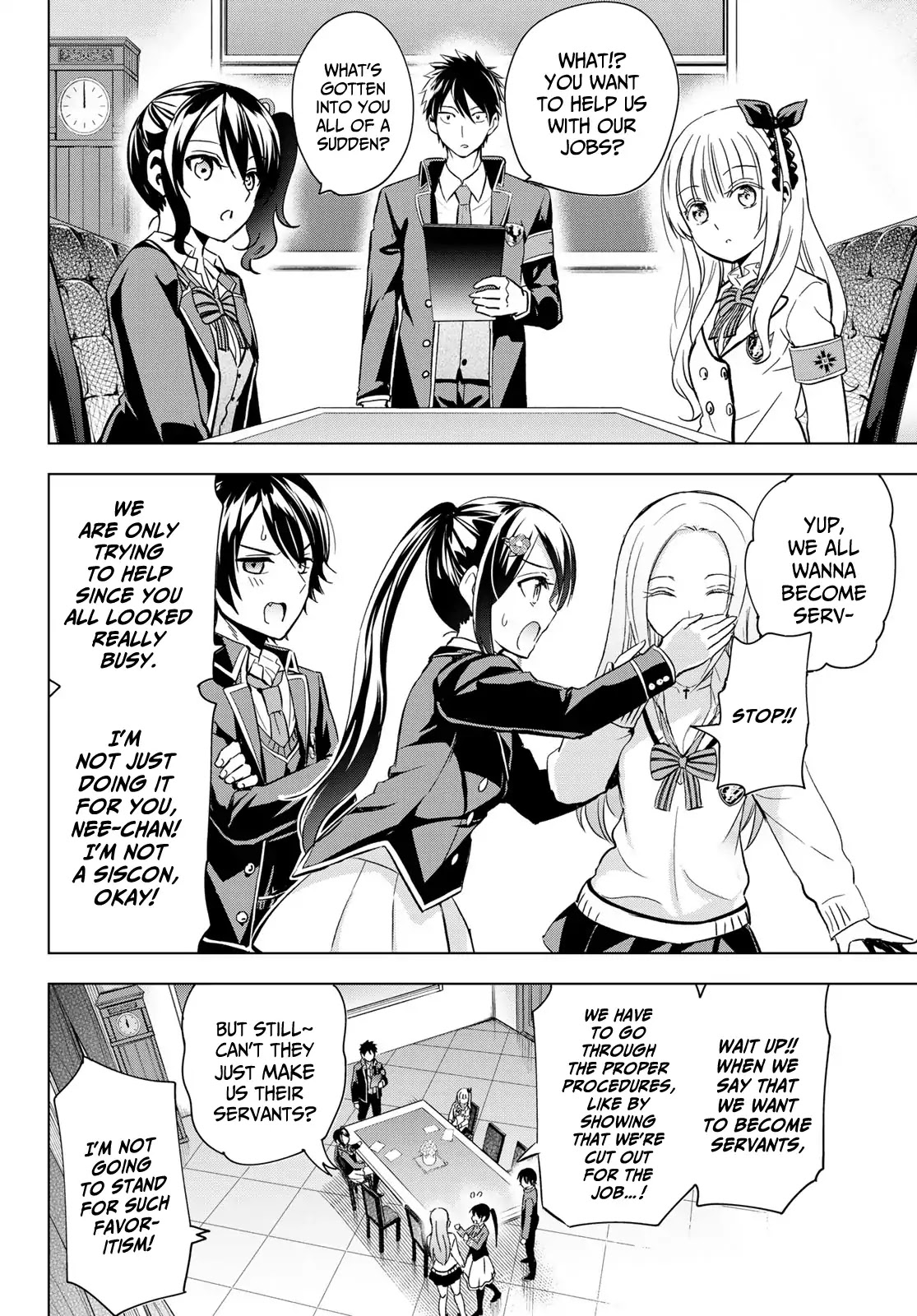 Kishuku Gakkou no Juliet Chapter 99 page 6 - Chapter 99: Romio and the Servant Wars