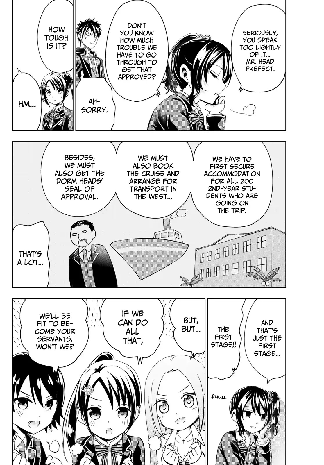 Kishuku Gakkou no Juliet Chapter 99 page 8 - Chapter 99: Romio and the Servant Wars