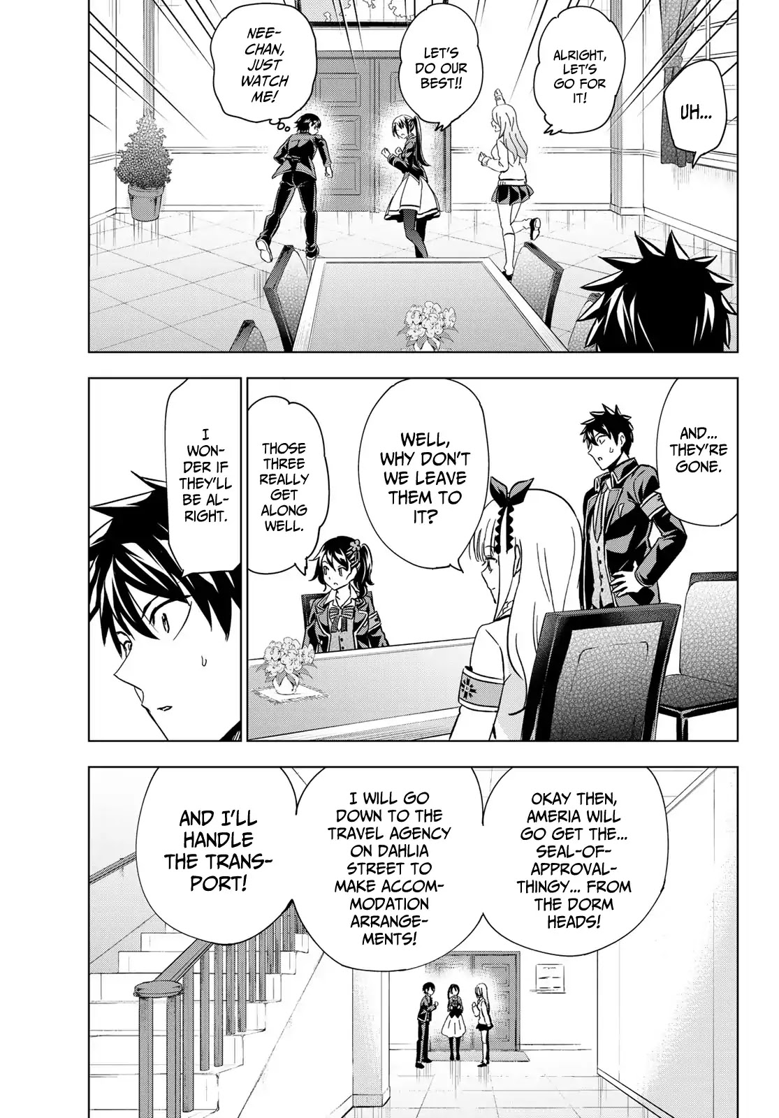 Kishuku Gakkou no Juliet Chapter 99 page 9 - Chapter 99: Romio and the Servant Wars
