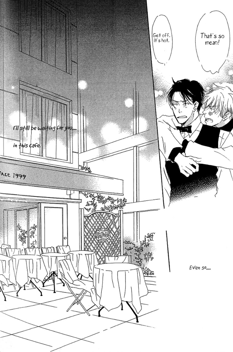 Kiss Blue Chapter 9.1 page 28 - Chapter 9.1: He Is Waiting For Him at the Cafe
