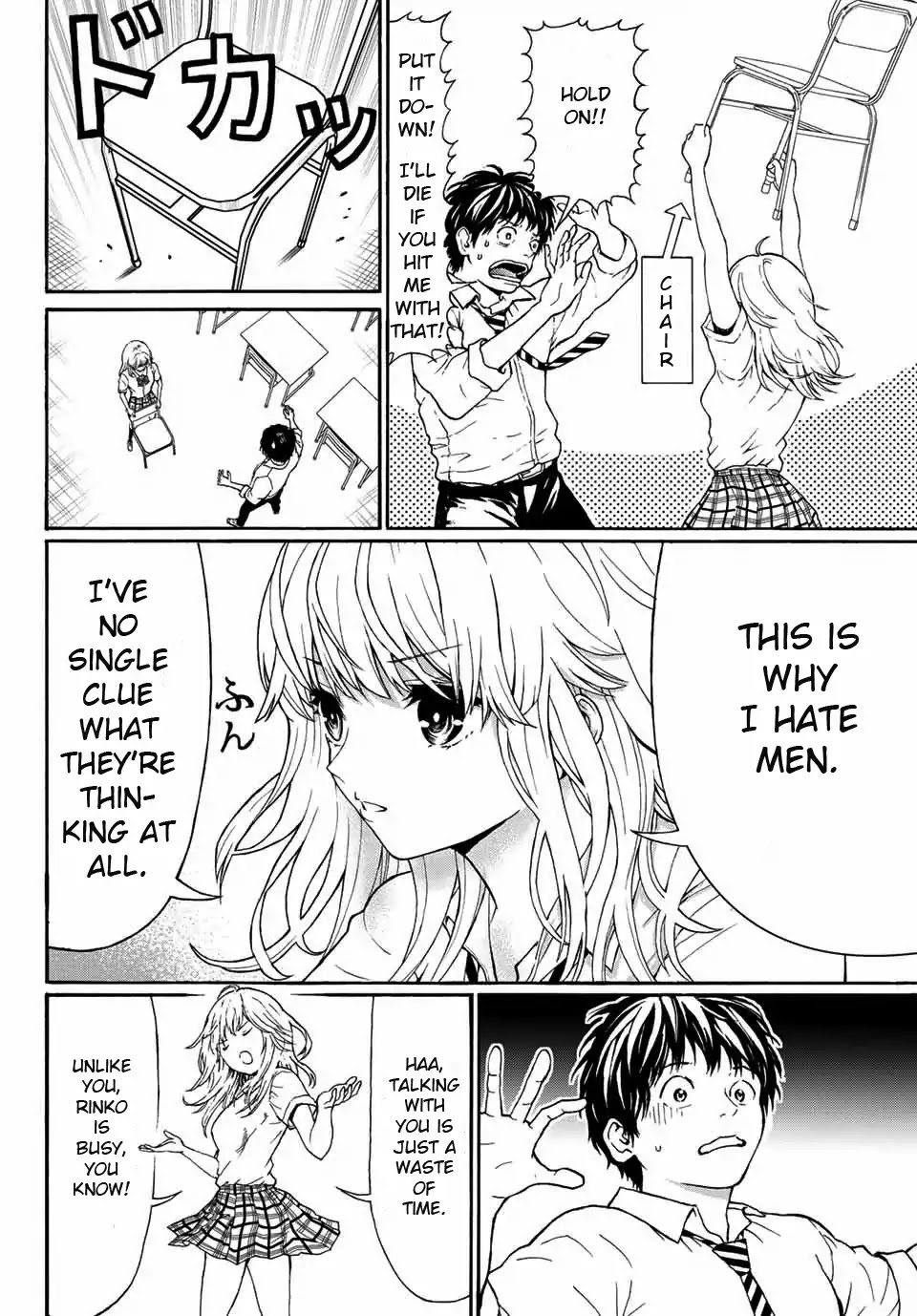 Kiss Me or I'll Die Chapter 1 page 15 - Chapter 1: Uenohara Rinko's Medical Report.