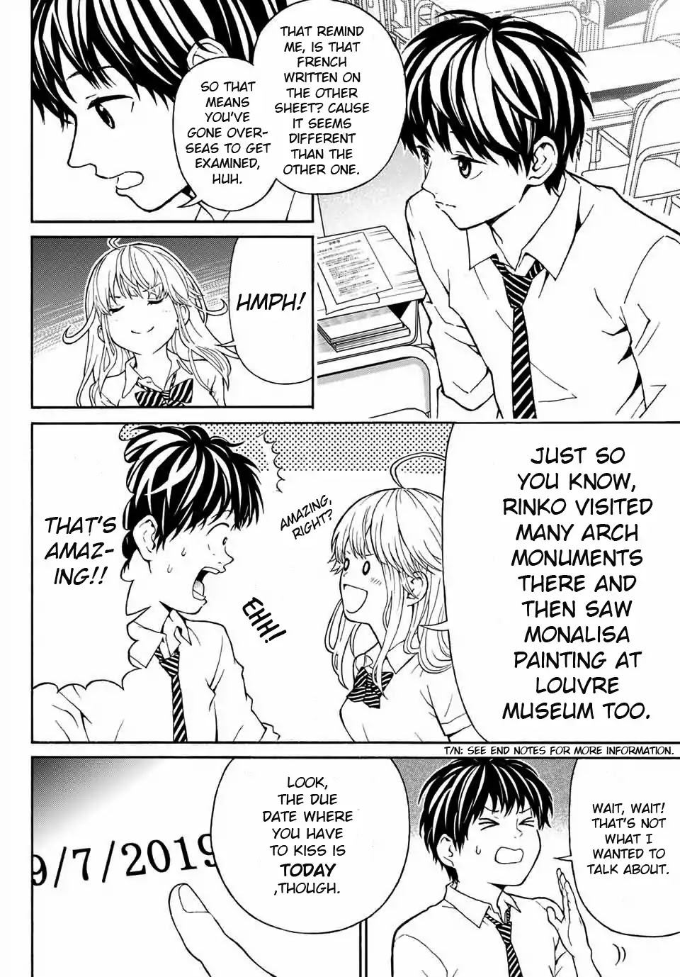 Kiss Me or I'll Die Chapter 1 page 19 - Chapter 1: Uenohara Rinko's Medical Report.