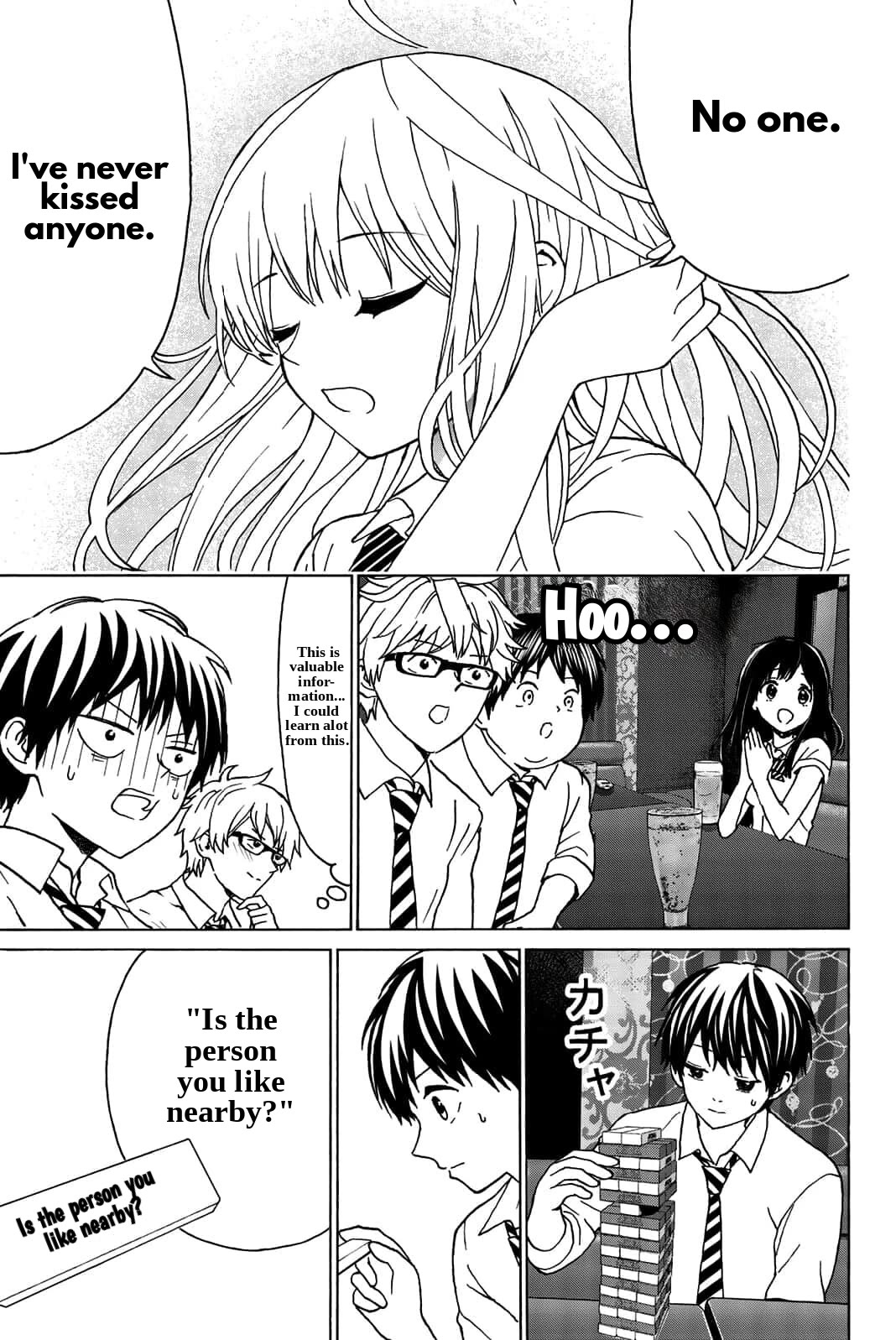 Kiss Me or I'll Die Chapter 30 page 6 - Chapter 30: Love Jenga Chaos