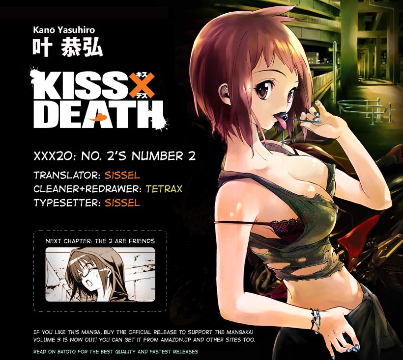 Kiss x Death Chapter 20 page 15 - Chapter 20 : No. 2's Number 2