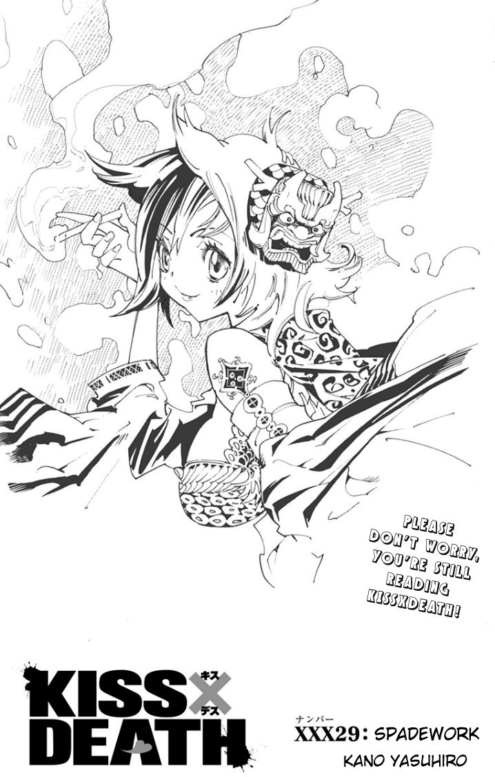 Kiss x Death Chapter 29 page 1 - Chapter 29 : Spadework