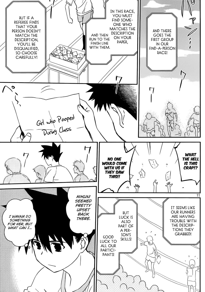 Kiss x Sis Chapter 65 page 12 - Chapter 65: Mikuni's Brutal Track and Field Day