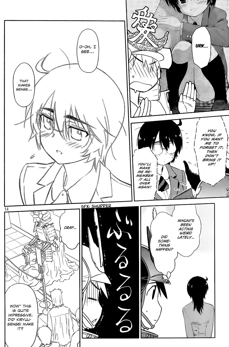 Kiss x Sis Chapter 73 page 14 - Chapter 73: We Know Who Will Be Coming