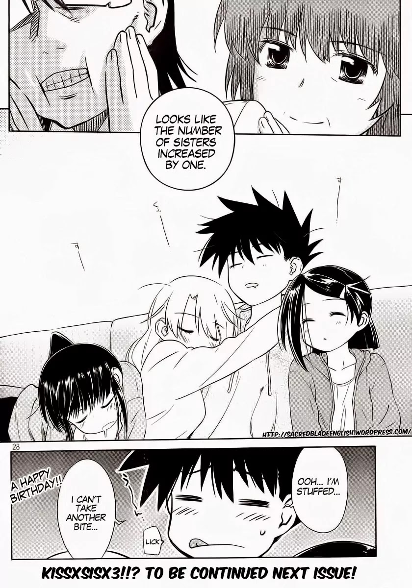 Kiss x Sis Chapter 85 page 28 - Chapter 85: Early Celebration