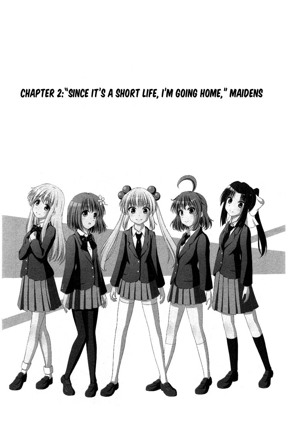 Kitakubu Katsudou Kiroku Chapter 2 page 3 - Chapter 2: "Since It's a Short Life, I'm Going Home," Maidens
