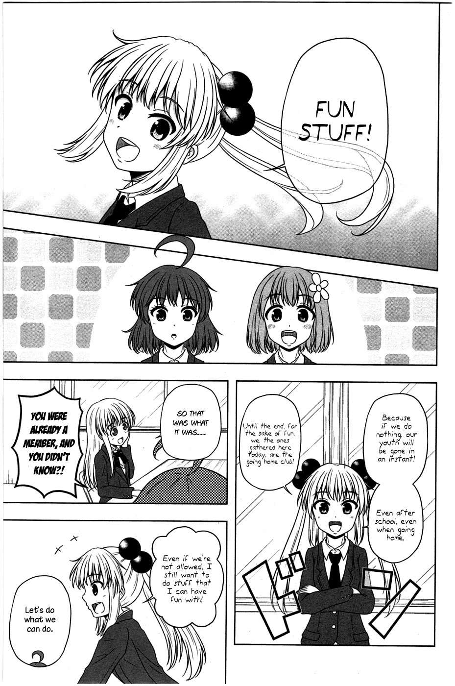 Kitakubu Katsudou Kiroku Chapter 2 page 8 - Chapter 2: "Since It's a Short Life, I'm Going Home," Maidens