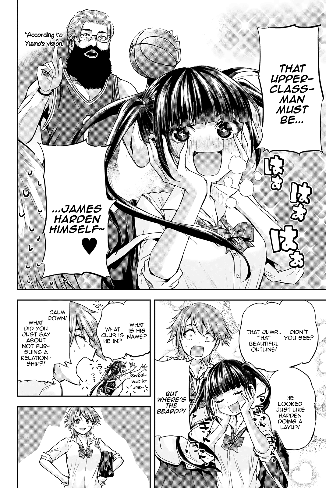 Kitazawa-kun Is in A class Chapter 18 page 9 - Chapter 18: Nagaishi Yuuno, a First-Year Student in the Basketball Club! (Part 1)