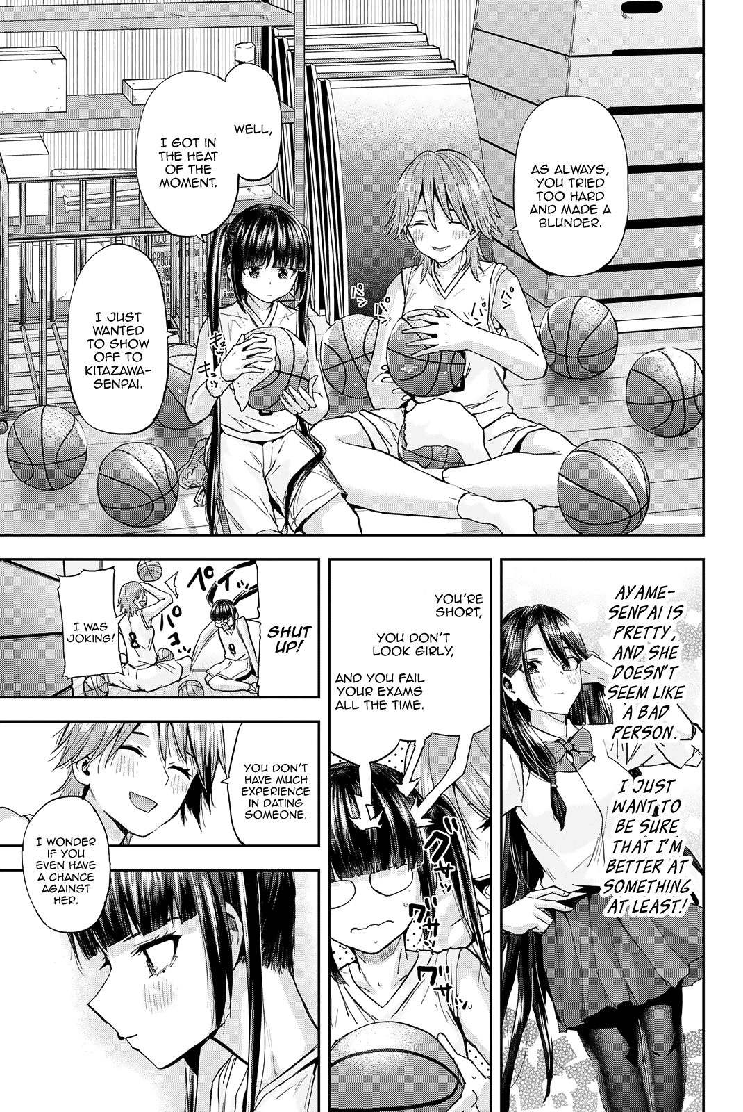 Kitazawa-kun Is in A class Chapter 19 page 11 - Chapter 19: Nagaishi Yuuno, a First-Year Student in the Basketball Club! (Part 2)
