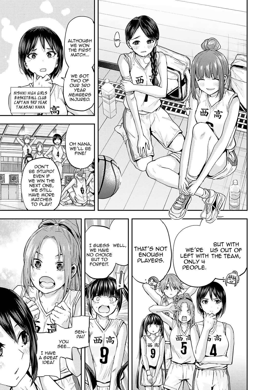 Kitazawa-kun Is in A class Chapter 19 page 4 - Chapter 19: Nagaishi Yuuno, a First-Year Student in the Basketball Club! (Part 2)