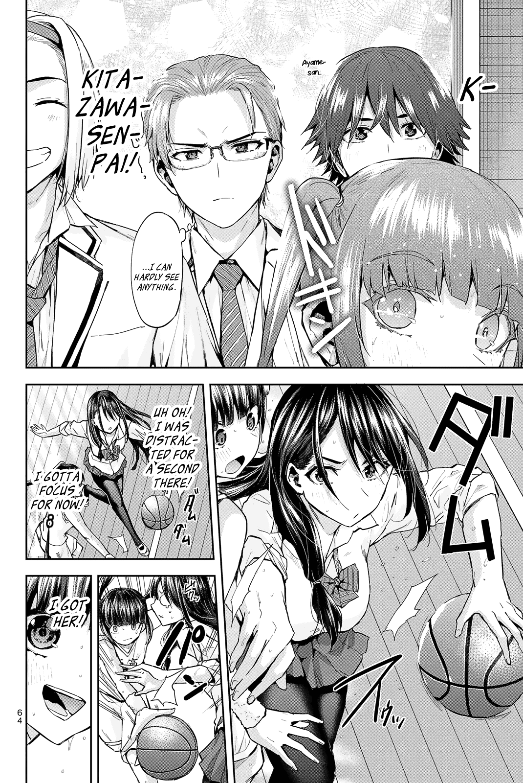 Kitazawa-kun Is in A class Chapter 19 page 8 - Chapter 19: Nagaishi Yuuno, a First-Year Student in the Basketball Club! (Part 2)