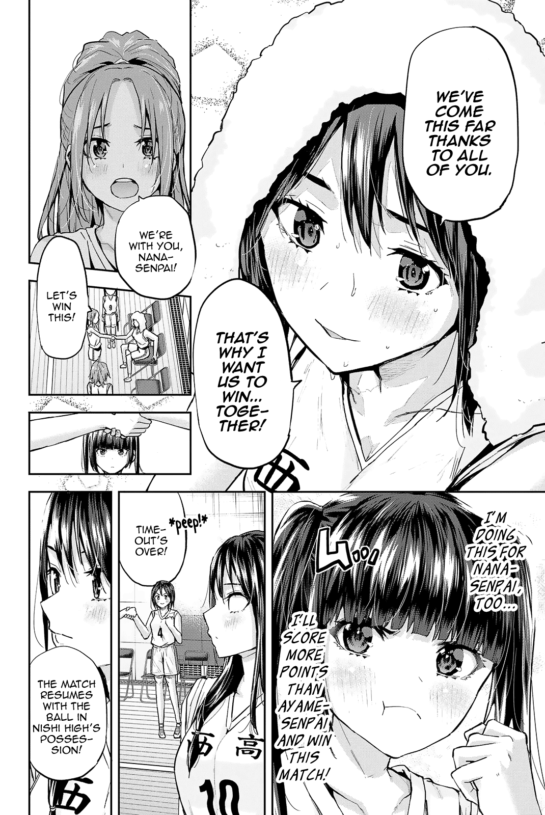 Kitazawa-kun Is in A class Chapter 20 page 12 - Chapter 20: Nagaishi Yuuno, a First-Year Student in the Basketball Club! (Part 3)
