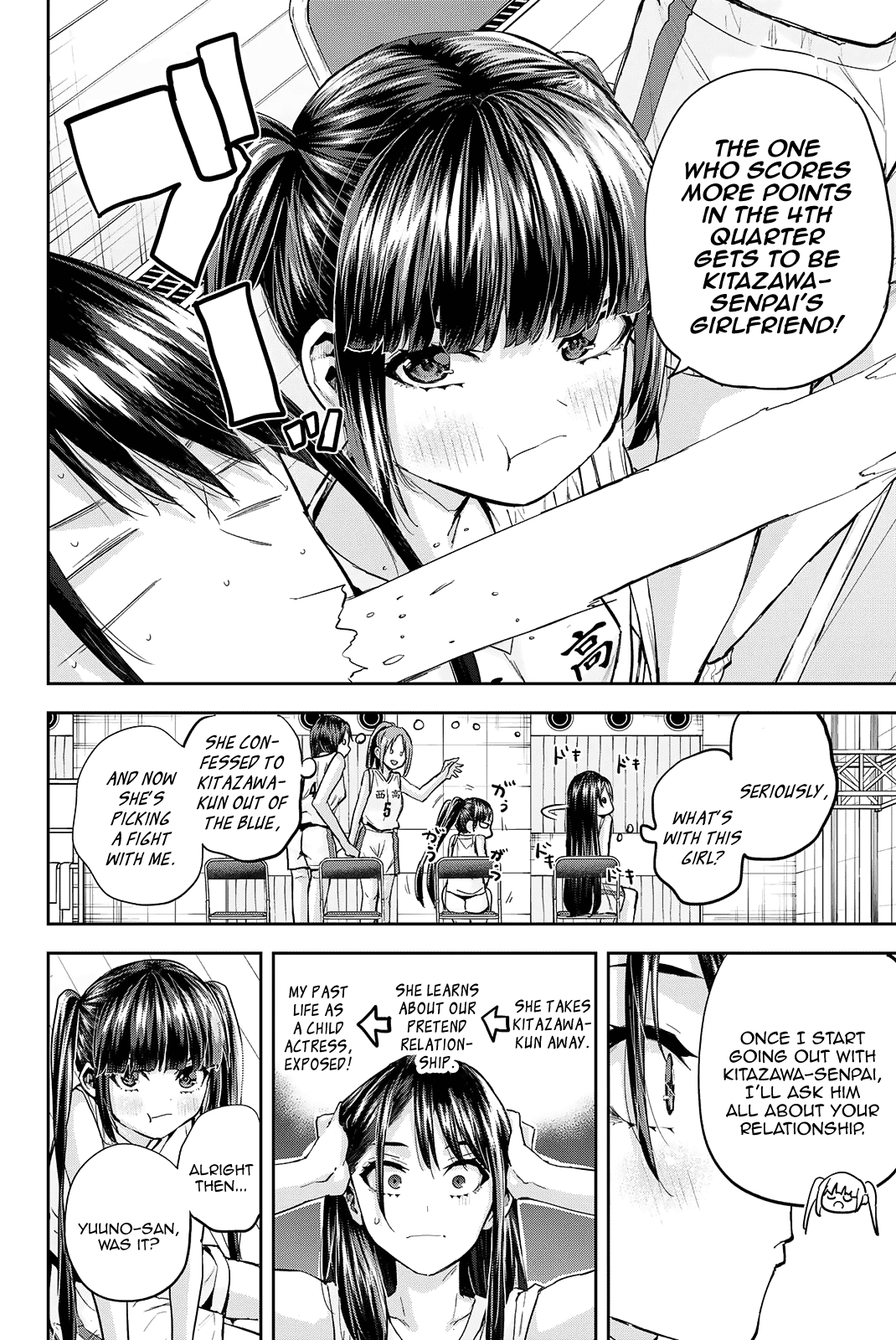 Kitazawa-kun Is in A class Chapter 20 page 4 - Chapter 20: Nagaishi Yuuno, a First-Year Student in the Basketball Club! (Part 3)