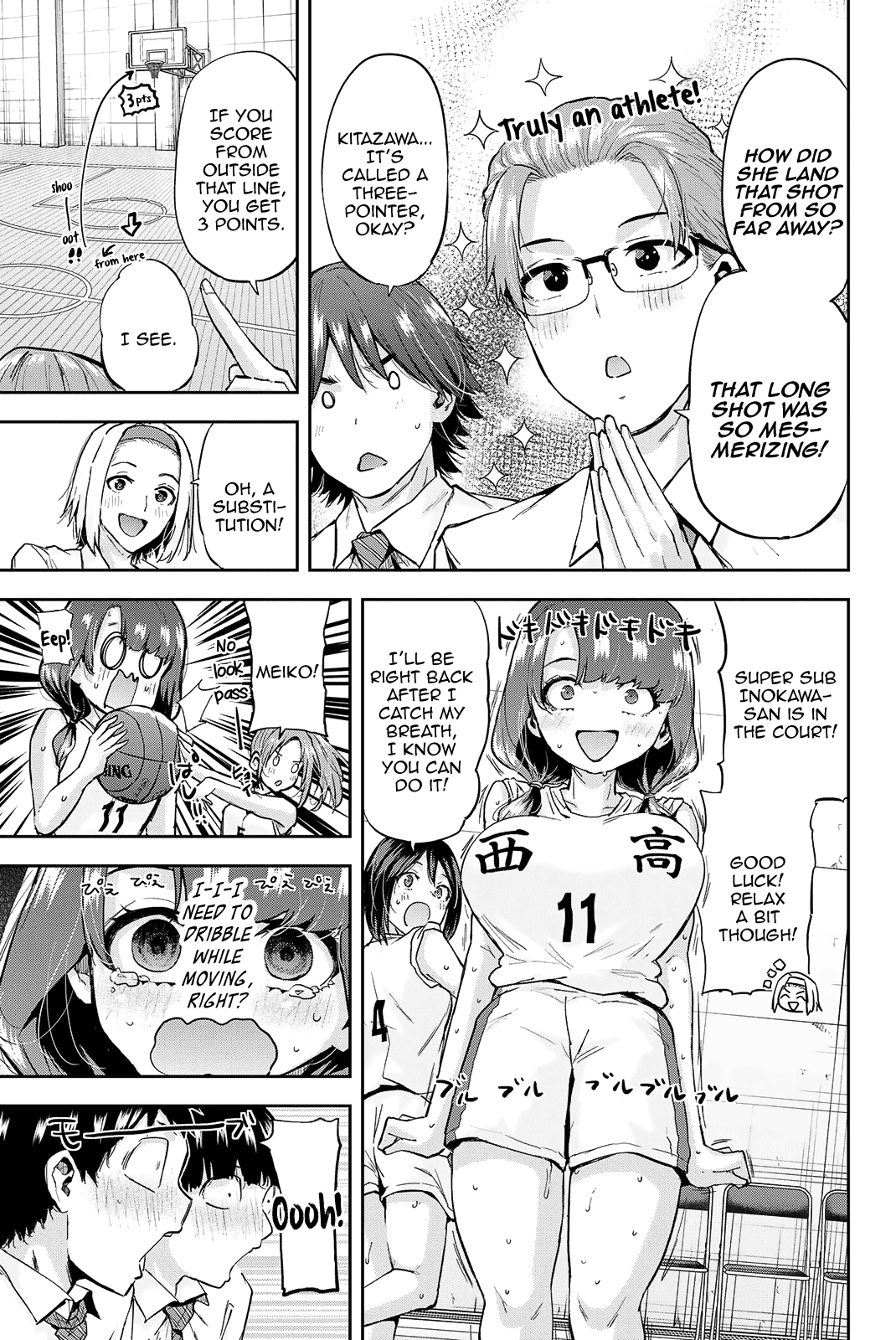 Kitazawa-kun Is in A class Chapter 20 page 9 - Chapter 20: Nagaishi Yuuno, a First-Year Student in the Basketball Club! (Part 3)
