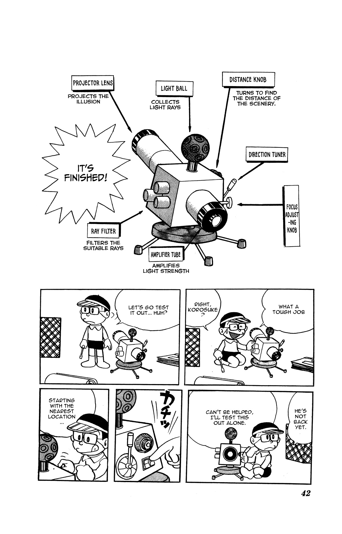 Kiteretsu Daihyakka Chapter 3 page 9 - Chapter 3: Illusion Projector
