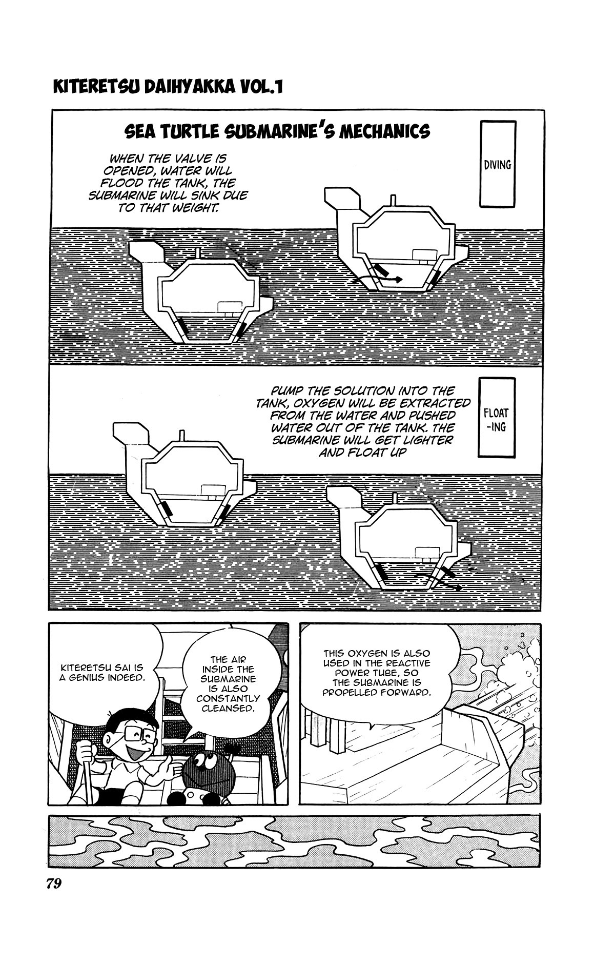 Kiteretsu Daihyakka Chapter 5 page 11 - Chapter 5: Adventure with Sea Turtle Submarine