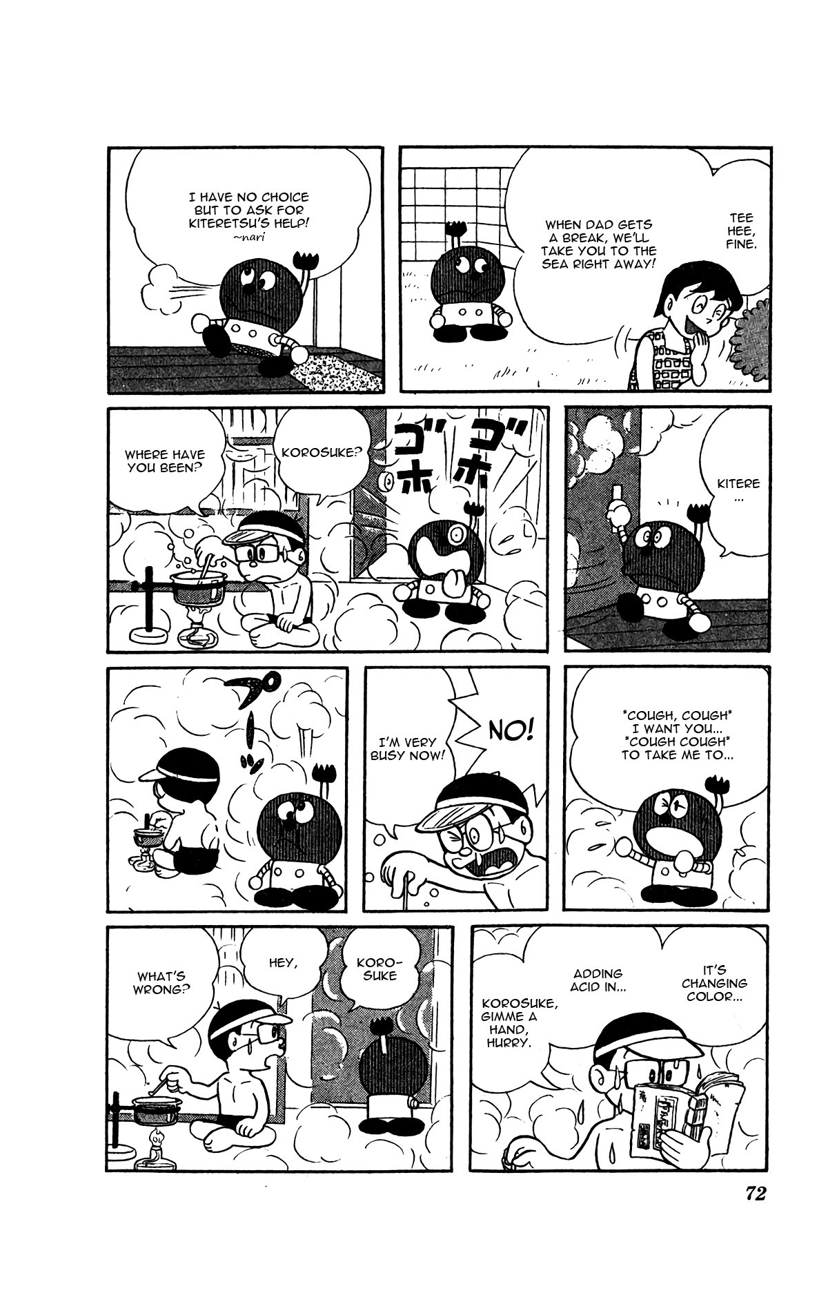 Kiteretsu Daihyakka Chapter 5 page 4 - Chapter 5: Adventure with Sea Turtle Submarine
