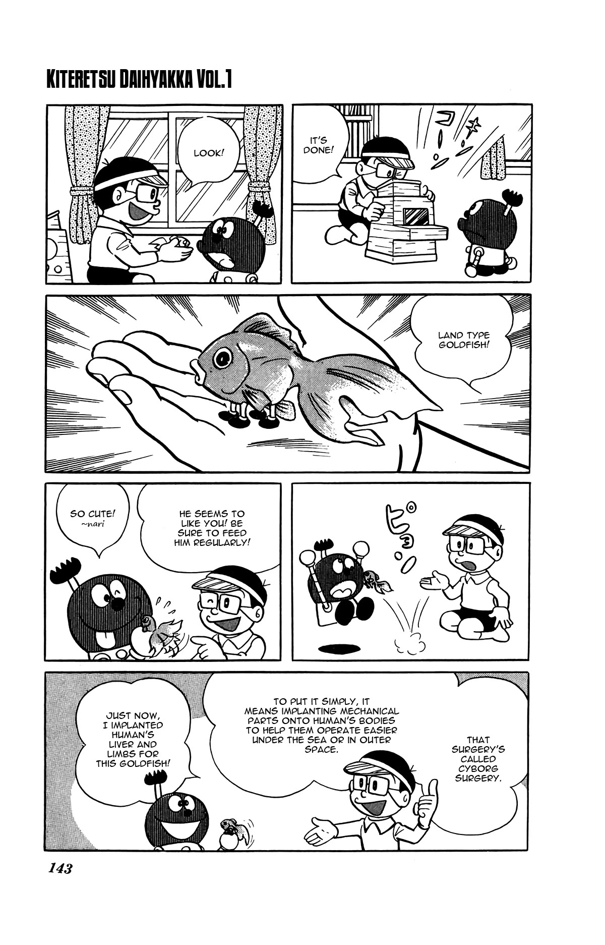 Kiteretsu Daihyakka Chapter 9 page 6 - Chapter 9: Artificial Goldfish