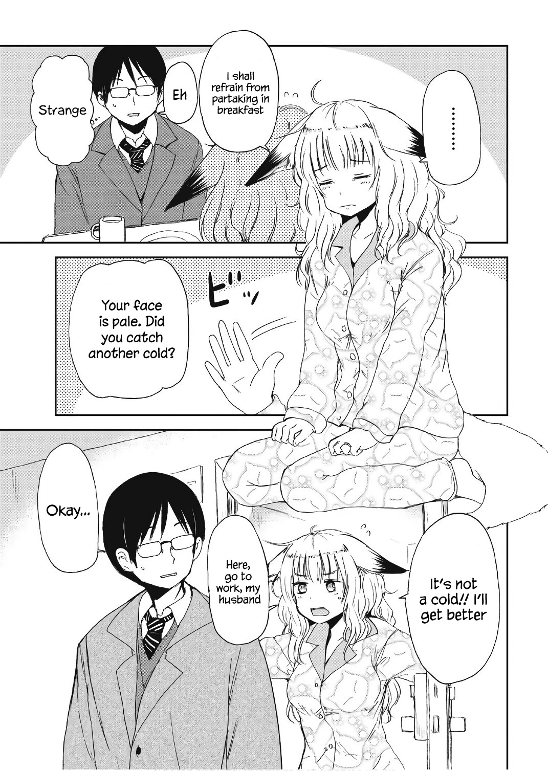Kitsune no Oyome-chan Chapter 11 page 3 - Chapter 11: Comforting My Kitsune Wife