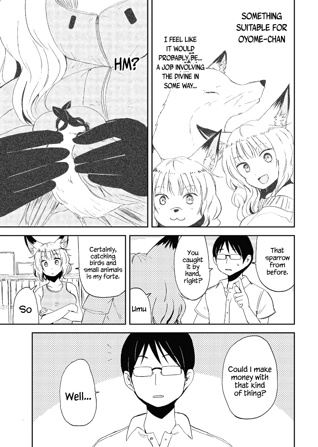 Kitsune no Oyome-chan Chapter 16 page 8 - Chapter 16: Thinking About a Job For Oyome-chan