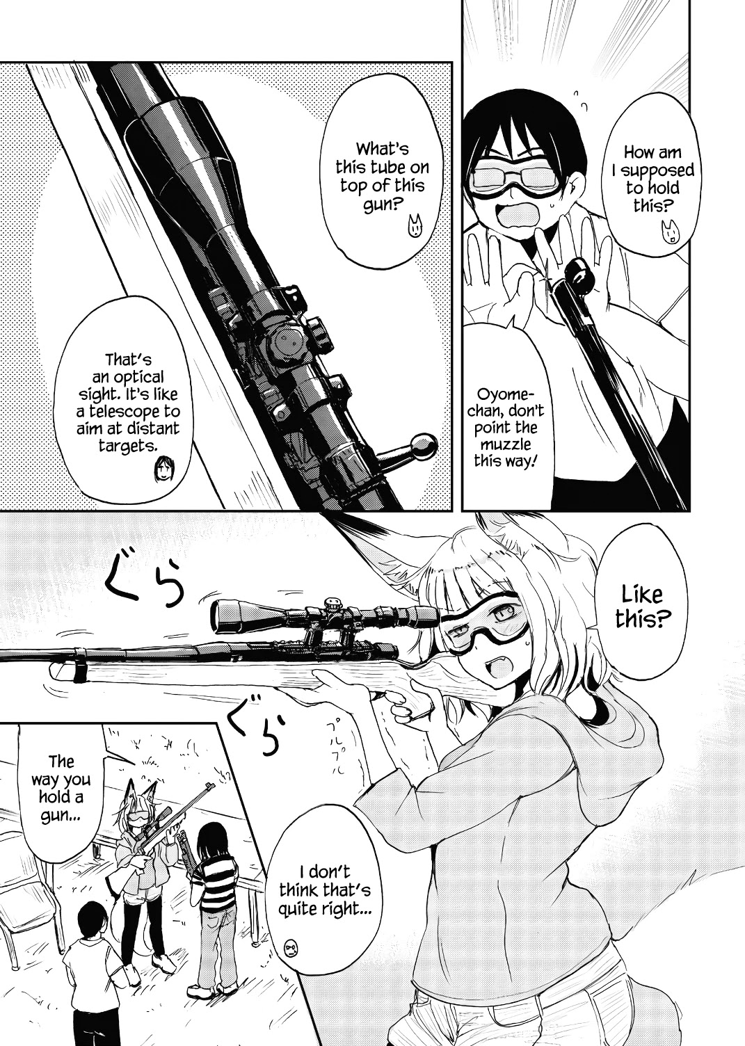 Kitsune no Oyome-chan Chapter 17 page 9 - Chapter 17: Oyome-chan and Learning About Rifles