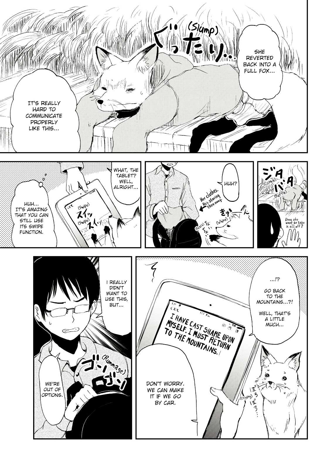 Kitsune no Oyome-chan Chapter 2 page 15 - Chapter 2: Chapter 2 - When My Kitsune Wife Was Scared by a Dog