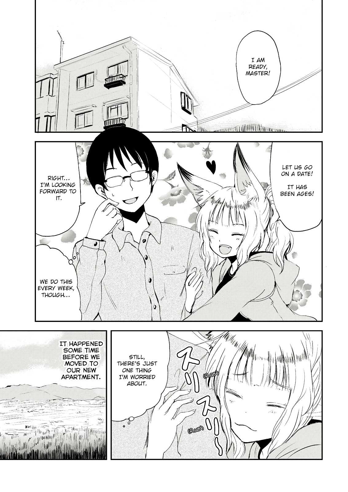 Kitsune no Oyome-chan Chapter 2 page 3 - Chapter 2: Chapter 2 - When My Kitsune Wife Was Scared by a Dog