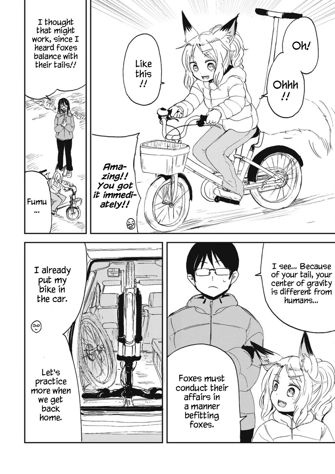 Kitsune no Oyome-chan Chapter 25 page 14 - Chapter 25: Oyome-chan Rides a Bike