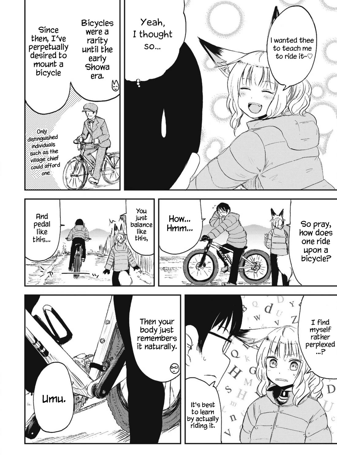 Kitsune no Oyome-chan Chapter 25 page 6 - Chapter 25: Oyome-chan Rides a Bike