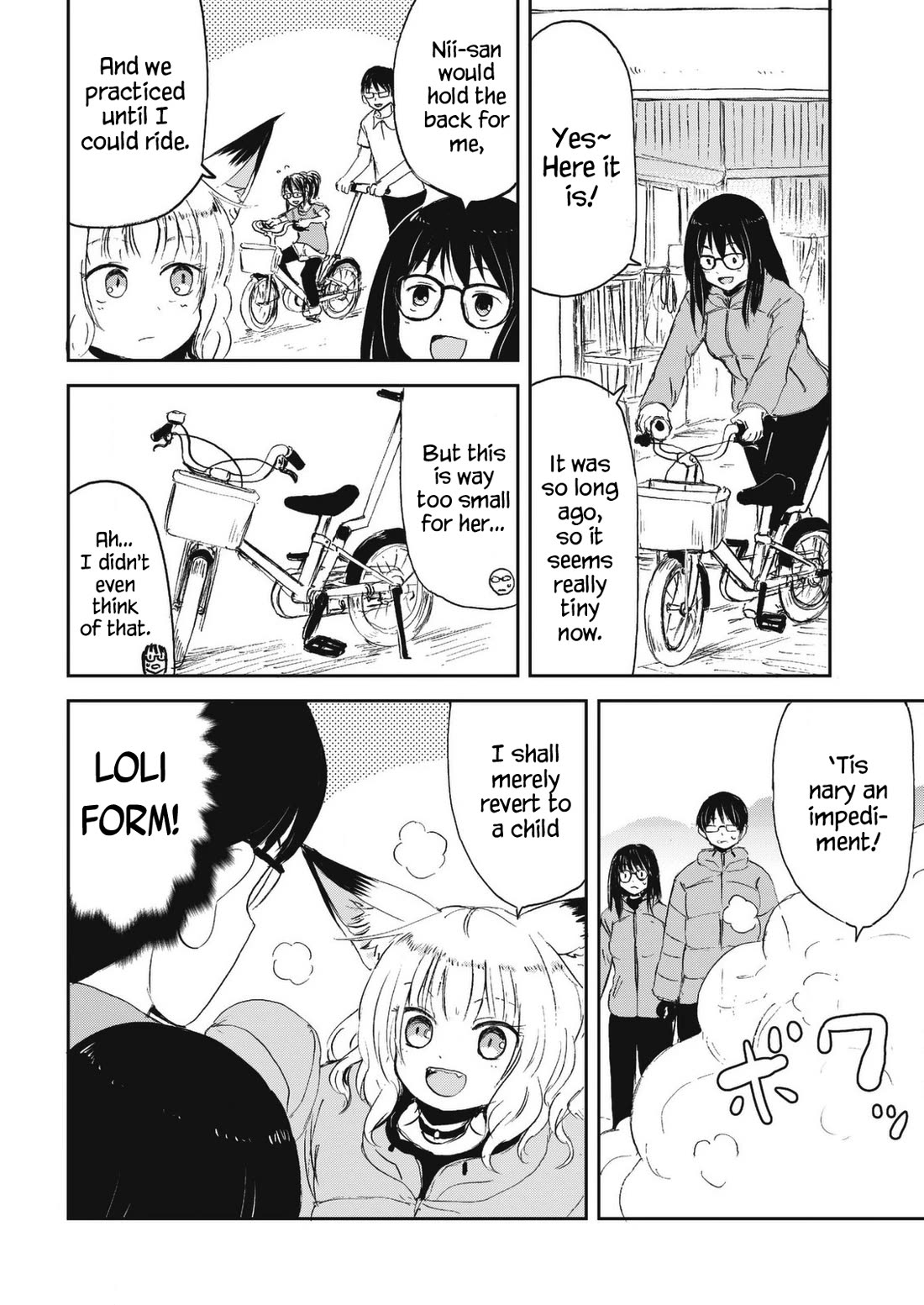 Kitsune no Oyome-chan Chapter 25 page 8 - Chapter 25: Oyome-chan Rides a Bike