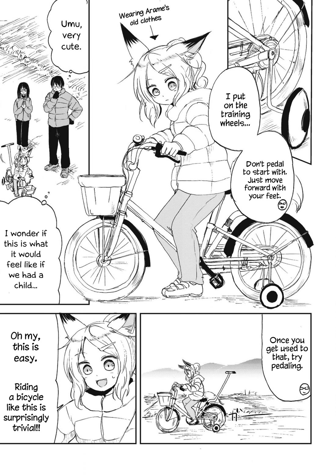 Kitsune no Oyome-chan Chapter 25 page 9 - Chapter 25: Oyome-chan Rides a Bike