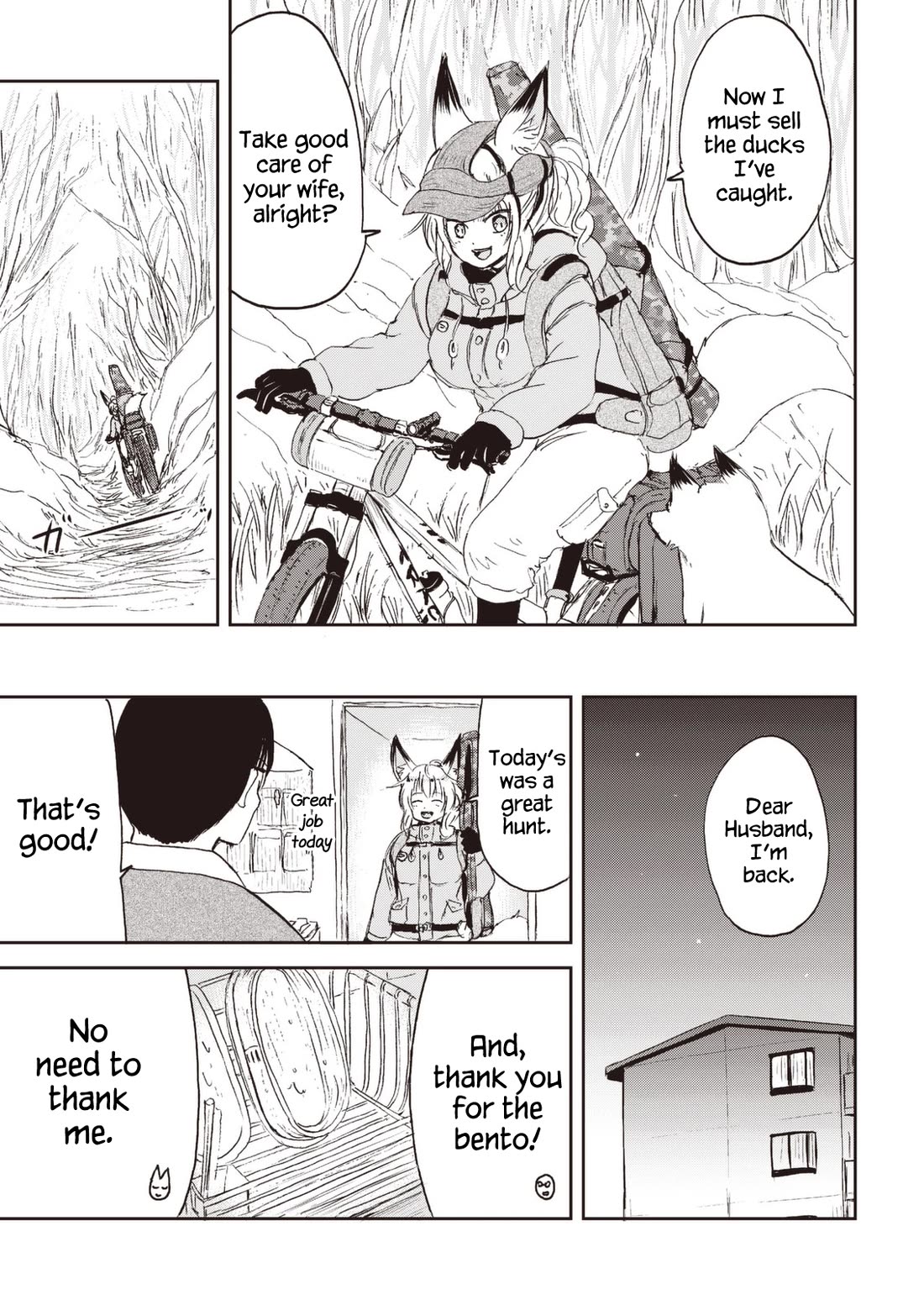 Kitsune no Oyome-chan Chapter 26 page 15 - Chapter 26: Oyome-chan Makes a Hunting Friend