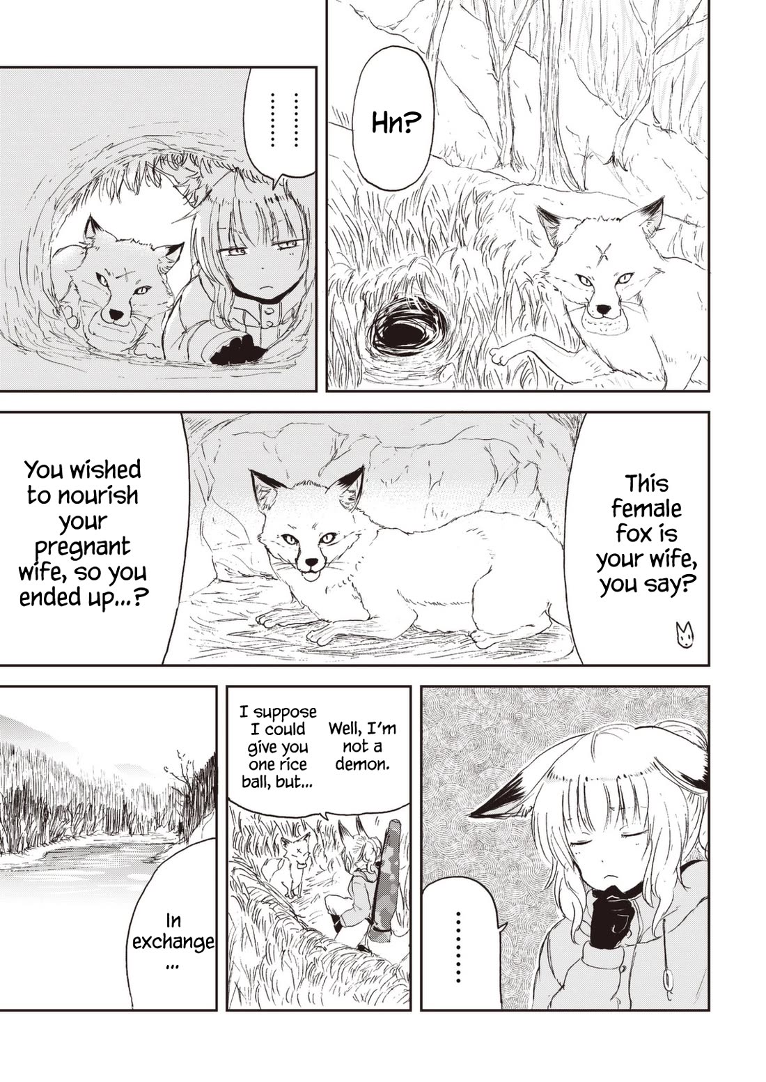 Kitsune no Oyome-chan Chapter 26 page 7 - Chapter 26: Oyome-chan Makes a Hunting Friend