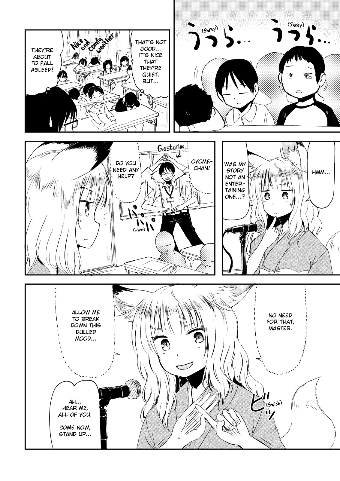 Kitsune no Oyome-chan Chapter 3 page 12 - Chapter 3: When I Called My Kitsune Wife to Work