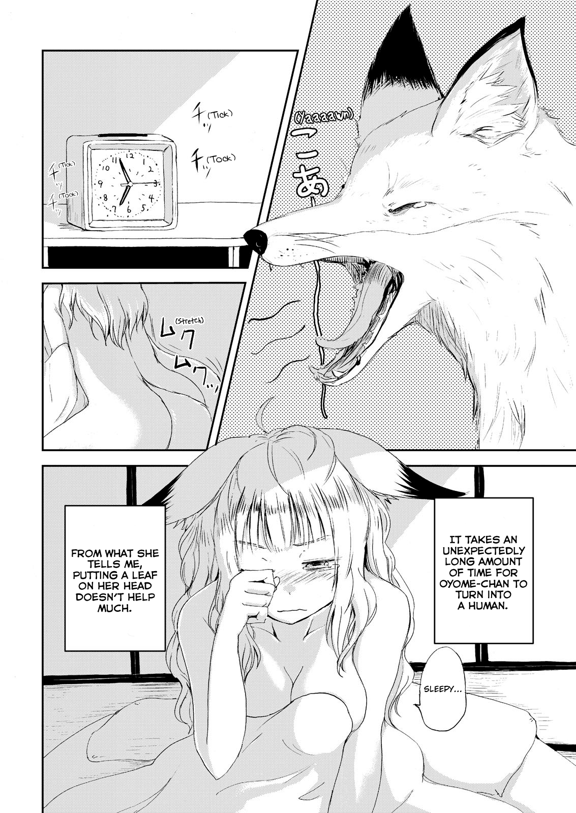 Kitsune no Oyome-chan Chapter 3 page 4 - Chapter 3: When I Called My Kitsune Wife to Work