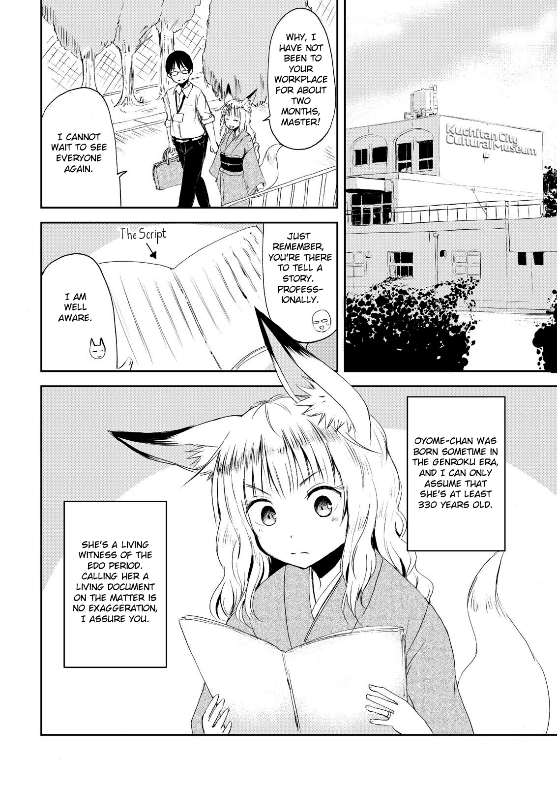 Kitsune no Oyome-chan Chapter 3 page 6 - Chapter 3: When I Called My Kitsune Wife to Work