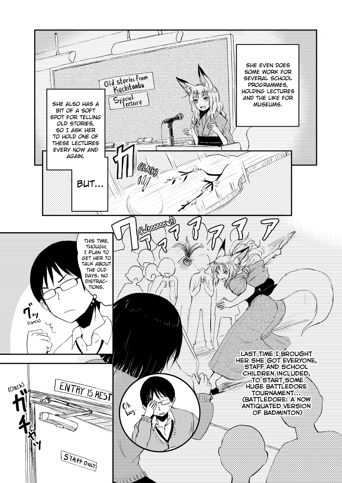 Kitsune no Oyome-chan Chapter 3 page 7 - Chapter 3: When I Called My Kitsune Wife to Work