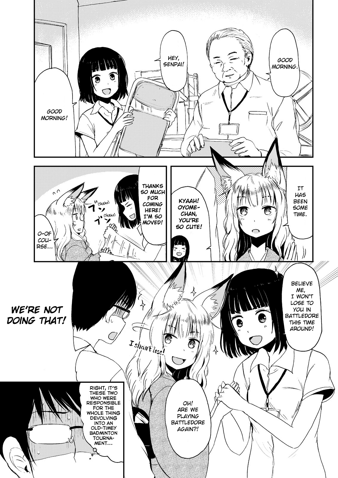 Kitsune no Oyome-chan Chapter 3 page 9 - Chapter 3: When I Called My Kitsune Wife to Work