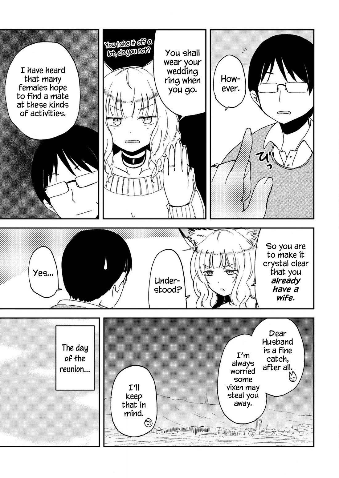 Kitsune no Oyome-chan Chapter 30 page 3 - Chapter 30: Dear Husband and the Class Reunion