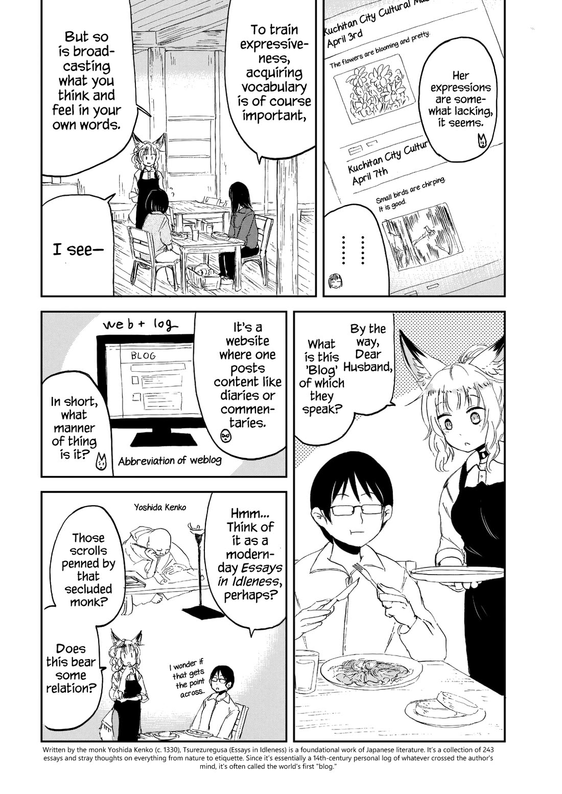 Kitsune no Oyome-chan Chapter 31 page 12 - Chapter 31: Oyome-chan and Serving Game Meat Dishes